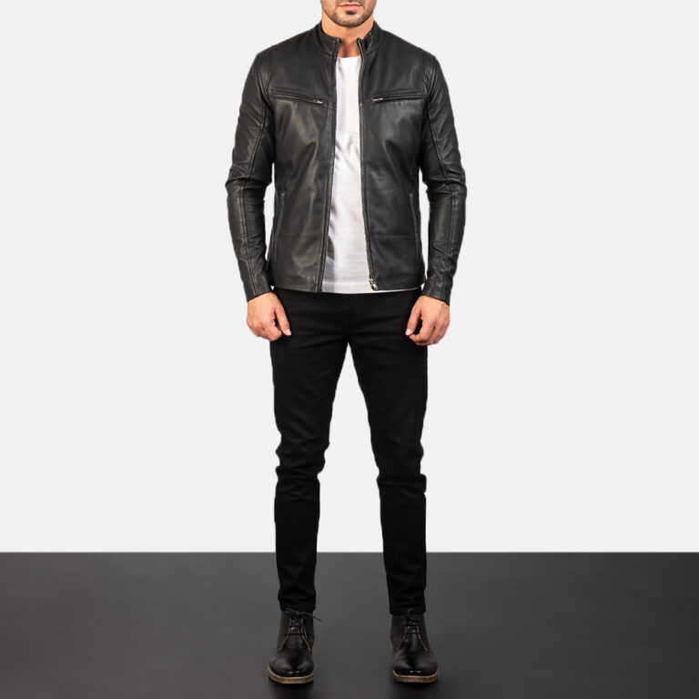 Ionic Black Leather Jacket