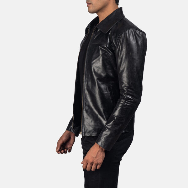 Mystical Black Men's Leather Jacket