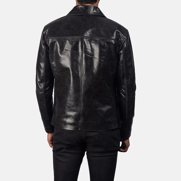 Mystical Black Men's Leather Jacket