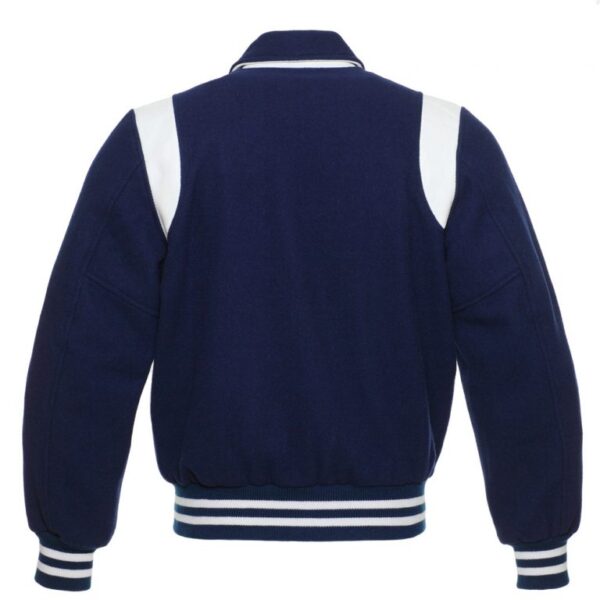 Dark Blue Color Varsity Jacket