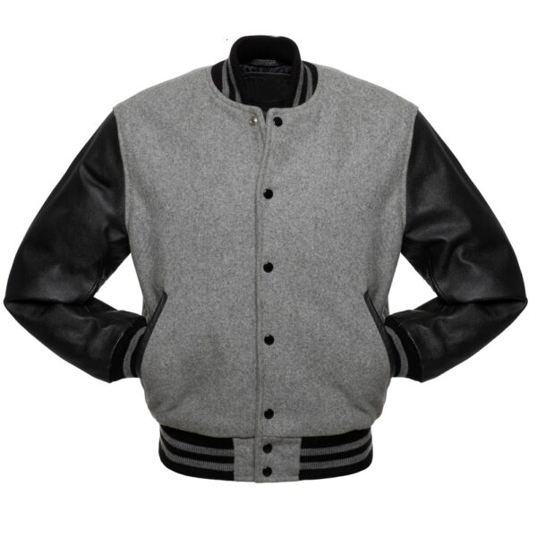 Gray Varsity Jacket