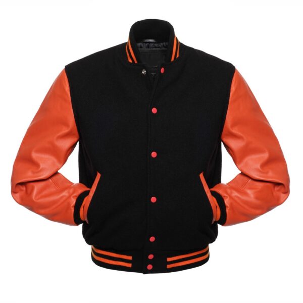 Orange Varsity Jacket