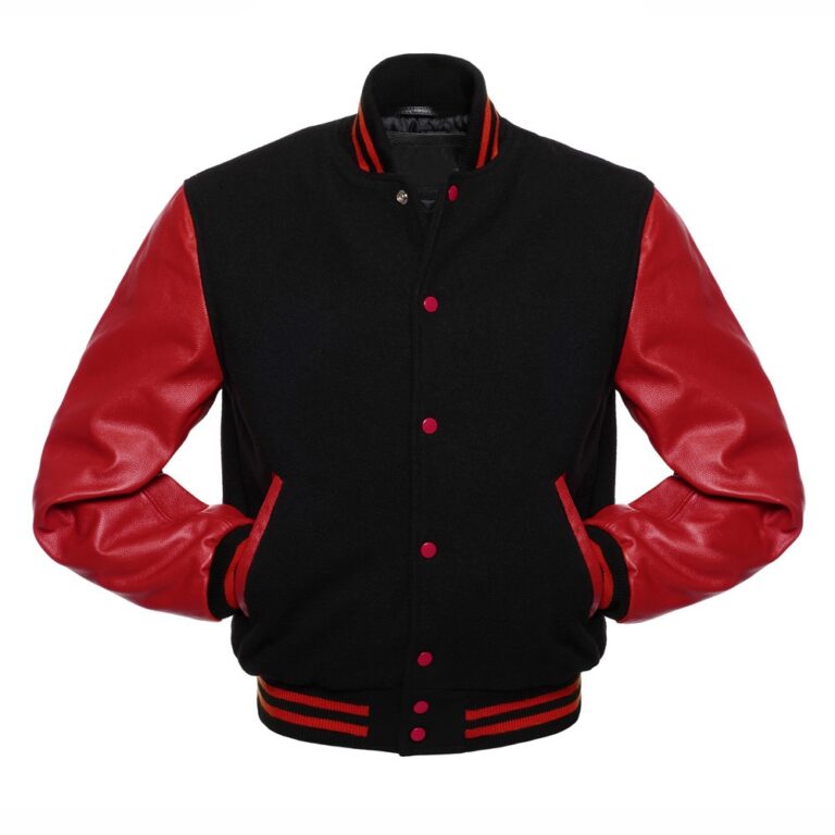 Red Arm Varsity Jacket