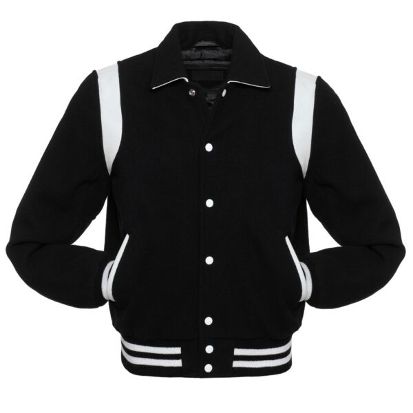 White Shoulder Varsity Jacket