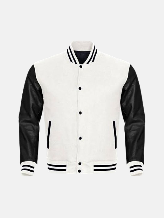 Men’s All Wool Bomber Style Varsity Jacket