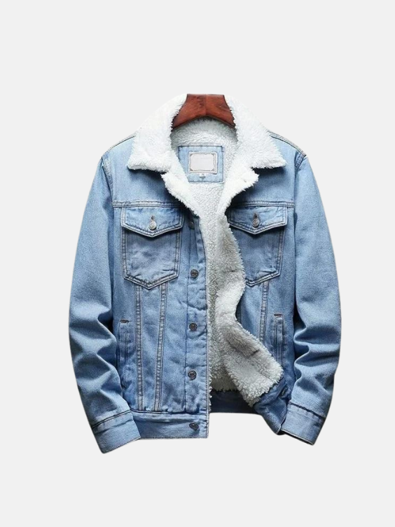 Men’s Lapel Denim Jean Trucker Jacket Coats